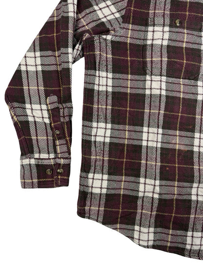 Gander Mountain Red Plaid Cotton Flannel Heavyweight Shirt XL