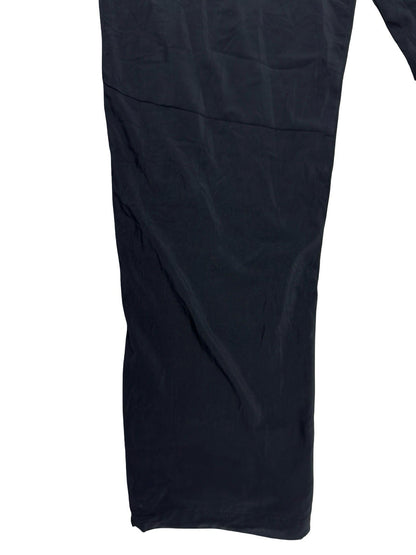 Lotto Black White Mesh Lined Adjustable Tracksuit Bottoms Medium