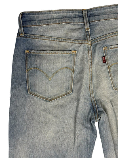 Levi's Blue Demi Curve Classic Straight Leg Jeans 27W 30L