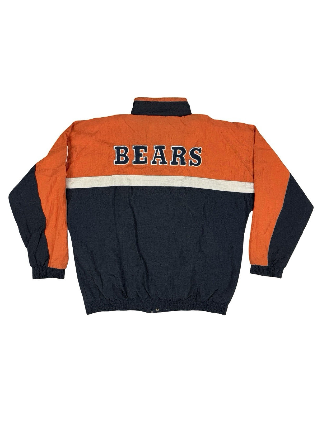 NFL Apex One Vintage Blue Chicago Bears Zip Track Jacket XL