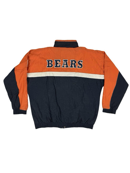 NFL Apex One Vintage Blue Chicago Bears Zip Track Jacket XL