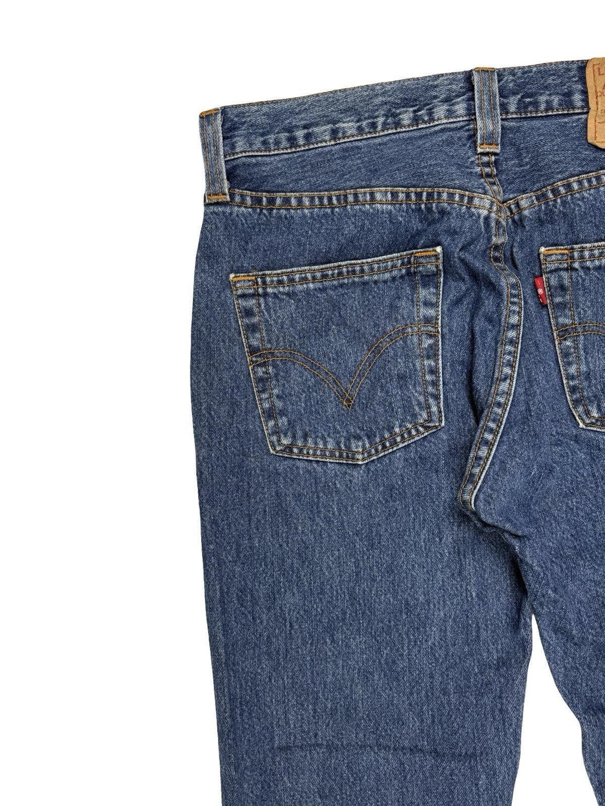 Levi's 501 Original Blue Denim Straight Leg Jeans Size 29W 30L