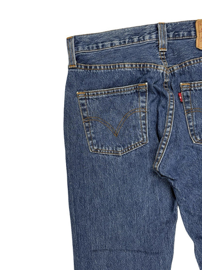 Levi's 501 Original Blue Denim Straight Leg Jeans Size 29W 30L
