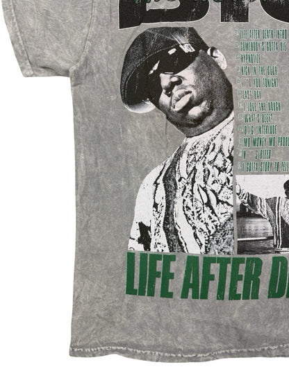 Notorious BIG Biggie Smalls Grey Life After Death Top Medium