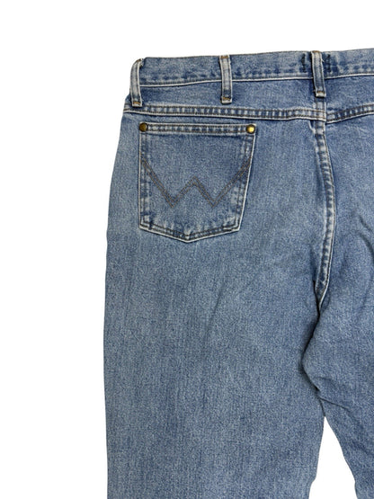 Wrangler 36MWZ Slim Fit Blue Denim Jeans 38W 30L
