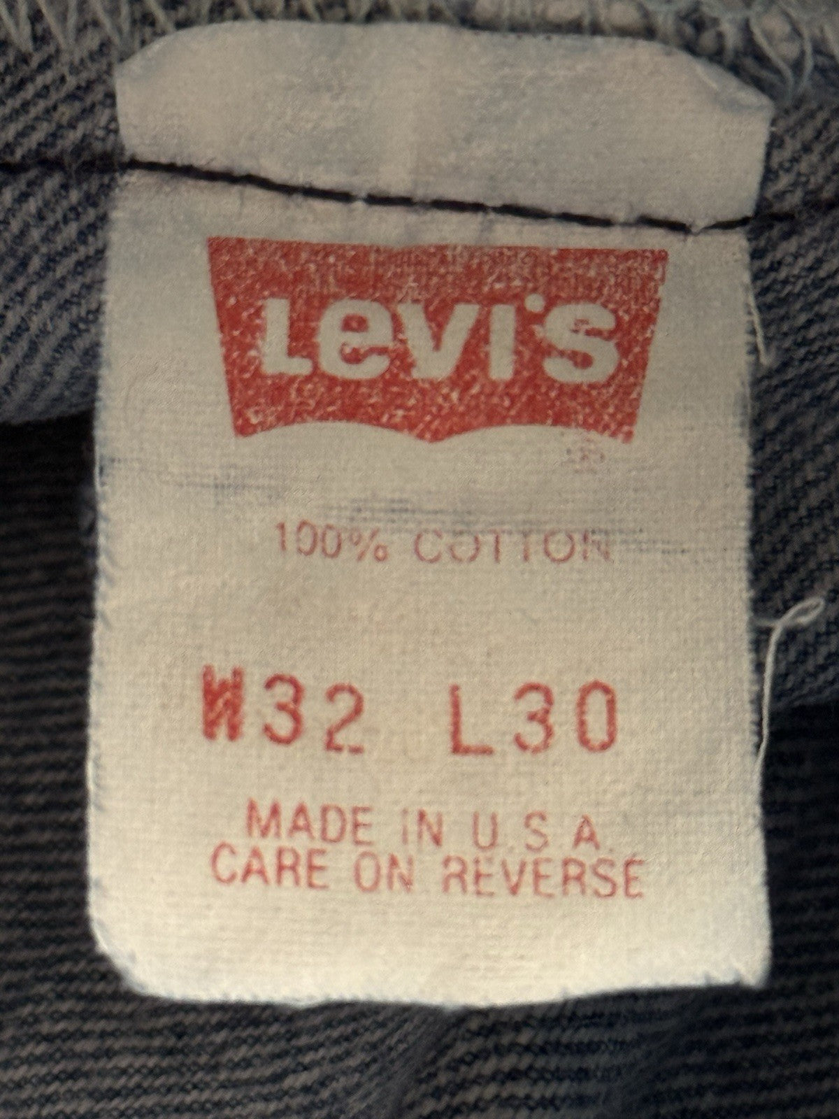 Levi's 501 Vintage 90's Blue Denim Straight Leg Jeans 30W 27L Made in USA