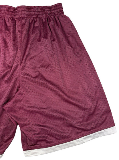 Nike Maroon Lined Mesh Basketball Sport Active Shorts XL