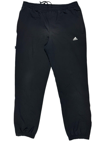 Adidas Vintage Black Mesh Lined Tracksuit Bottom Trousers Small