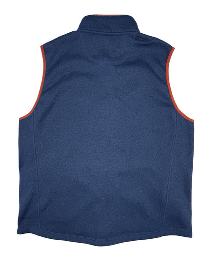 L.L. Bean Blue Fleece Gilet Zip Vest Bodywarmer Large Regular