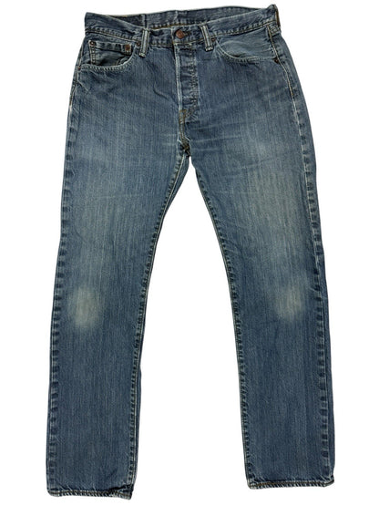 Levi's 501 Blue Straight Leg Denim Jeans 31W 30L