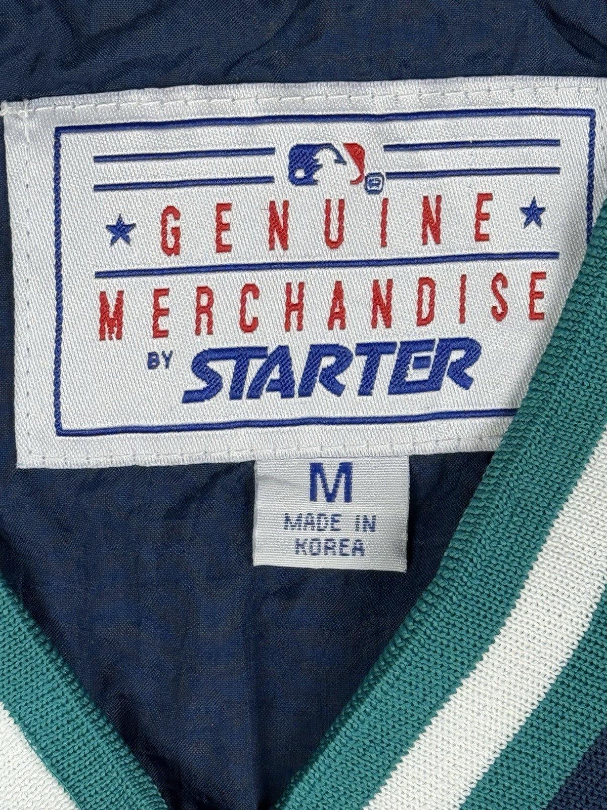 Starter Vintage Seattle Mariners Blue Pullover Windbreaker Jumper Medium
