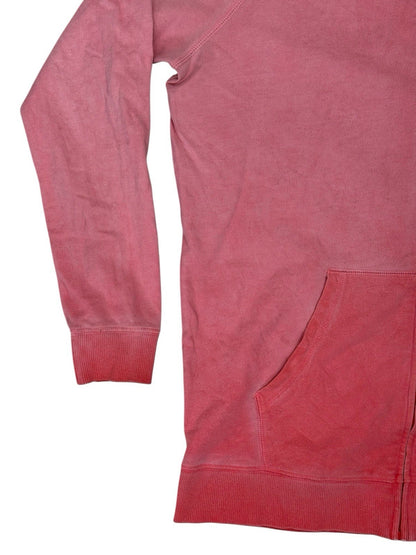 Nike Pink Faded Zip Hoodie Small