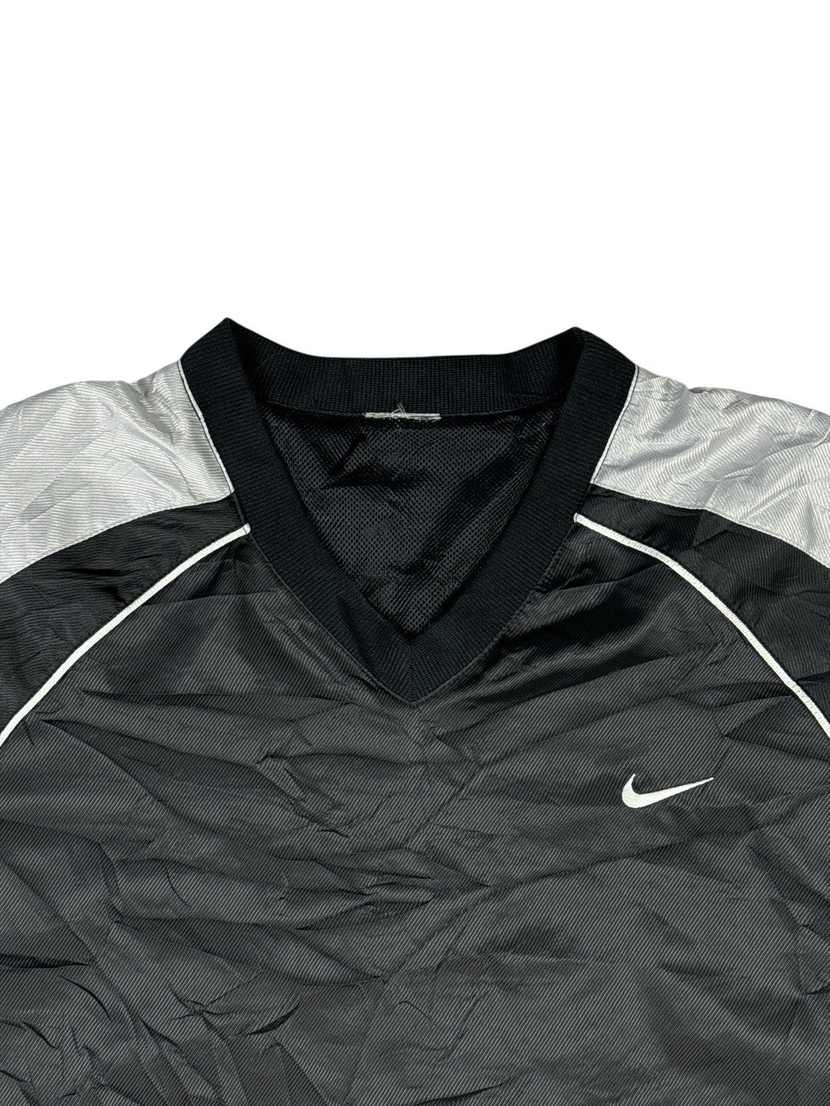 Nike Vintage Black V-Neck Japanese Line Jumper Medium