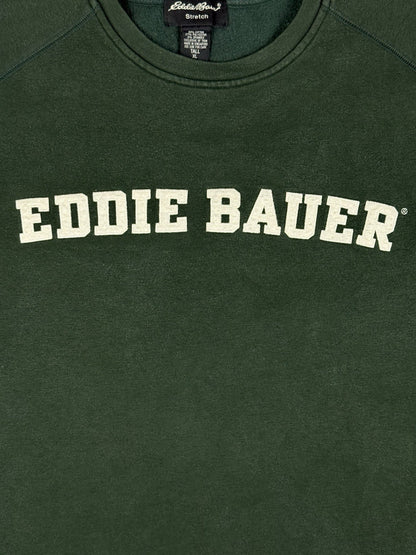 Eddie Bauer Green Stretch Embroidered Spell Out Jumper XL Tall