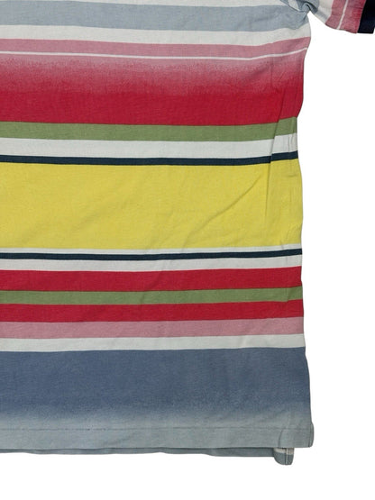 Polo Ralph Lauren Multicoloured Striped Classic Fit Polo Top Size Large