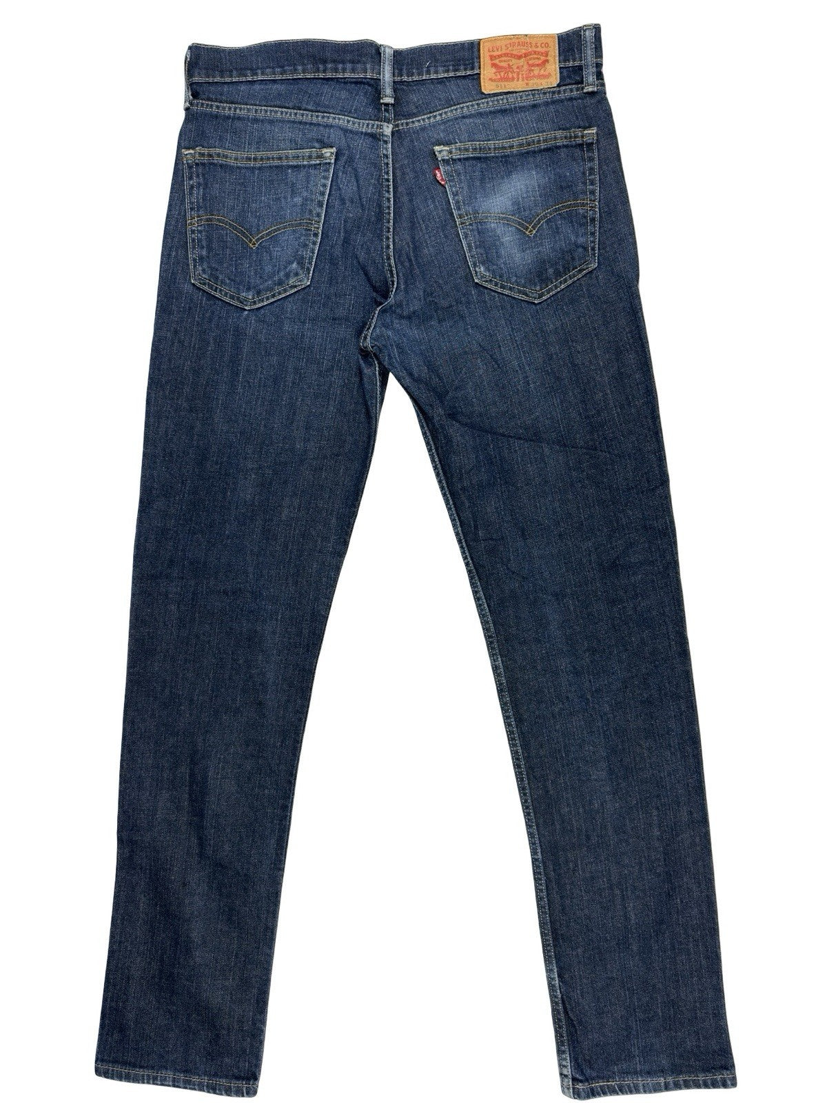Levi's 511 Slim Fit Straight Fit Blue Denim Jeans 36W 34L