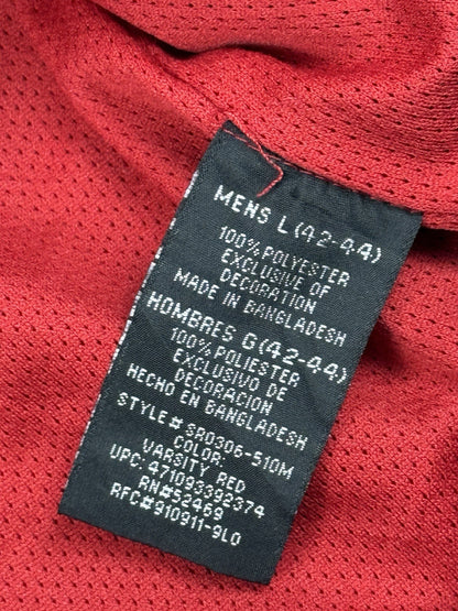 Starter Retro Red Pullover V-Neck Jumper Windbreaker Large