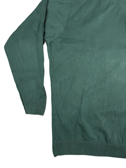 Lacoste Green 1/4 Zip Pullover Jumper Sweater 2XL