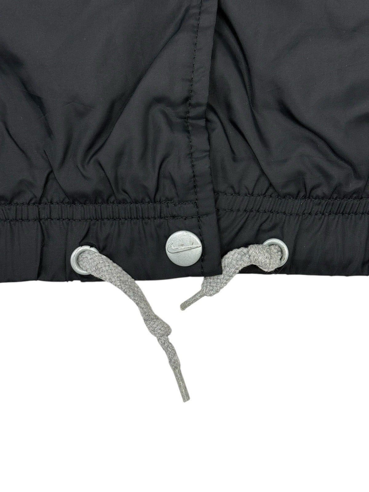 Nike Vintage Black Nylon Coaches Windbreaker Jacket Size 12-14 (Large)