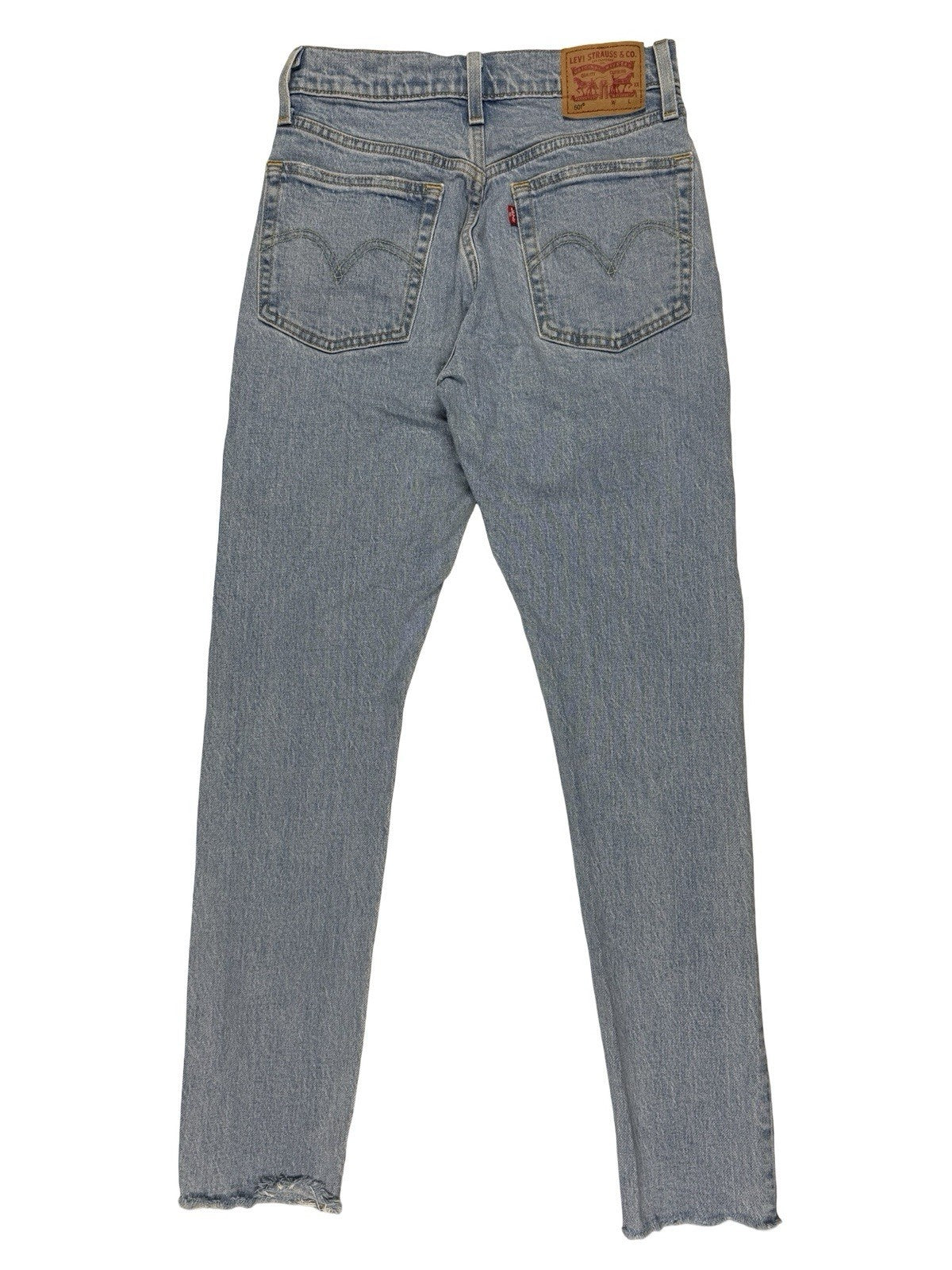 Levi's 501 Blue Straight Leg Denim Jeans 24W 29L