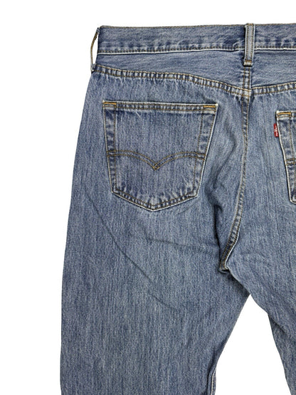 Levi's 501 Blue  Straight Leg Denim Jeans 34W 30L