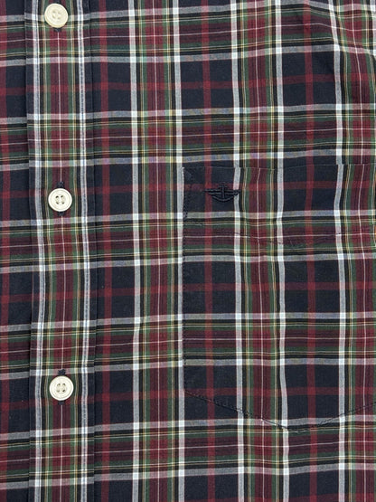 Dockers Multicoloured Plaid Cotton Collared Shirt Medium