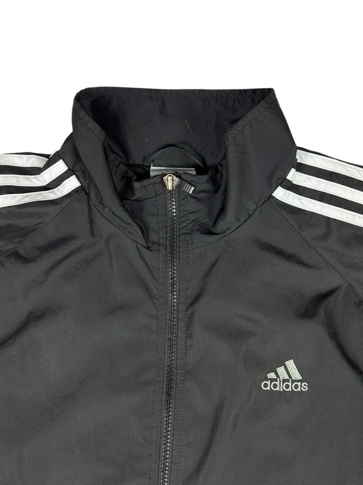 Adidas Retro Black Y2K Zip Track Jacket Large 42/44
