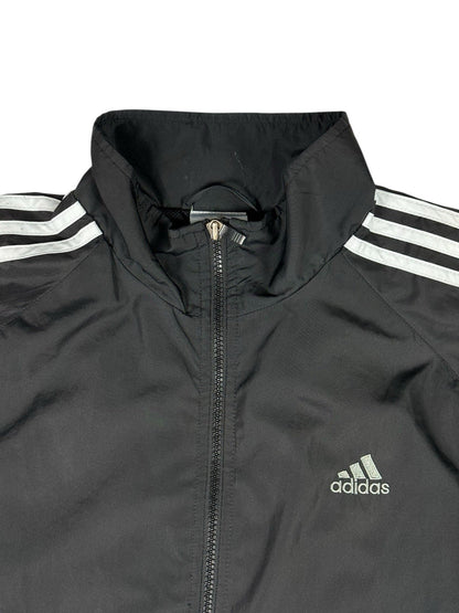 Adidas Retro Black Y2K Zip Track Jacket Large 42/44