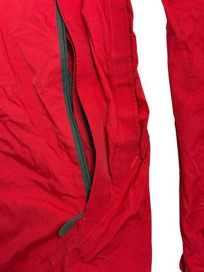 Columbia Red Omni-Tech Zip Rain Jacket Medium