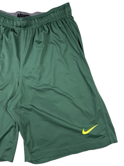 Nike Dri-FIT Green Polyester Basketball Sport Training Shorts XL