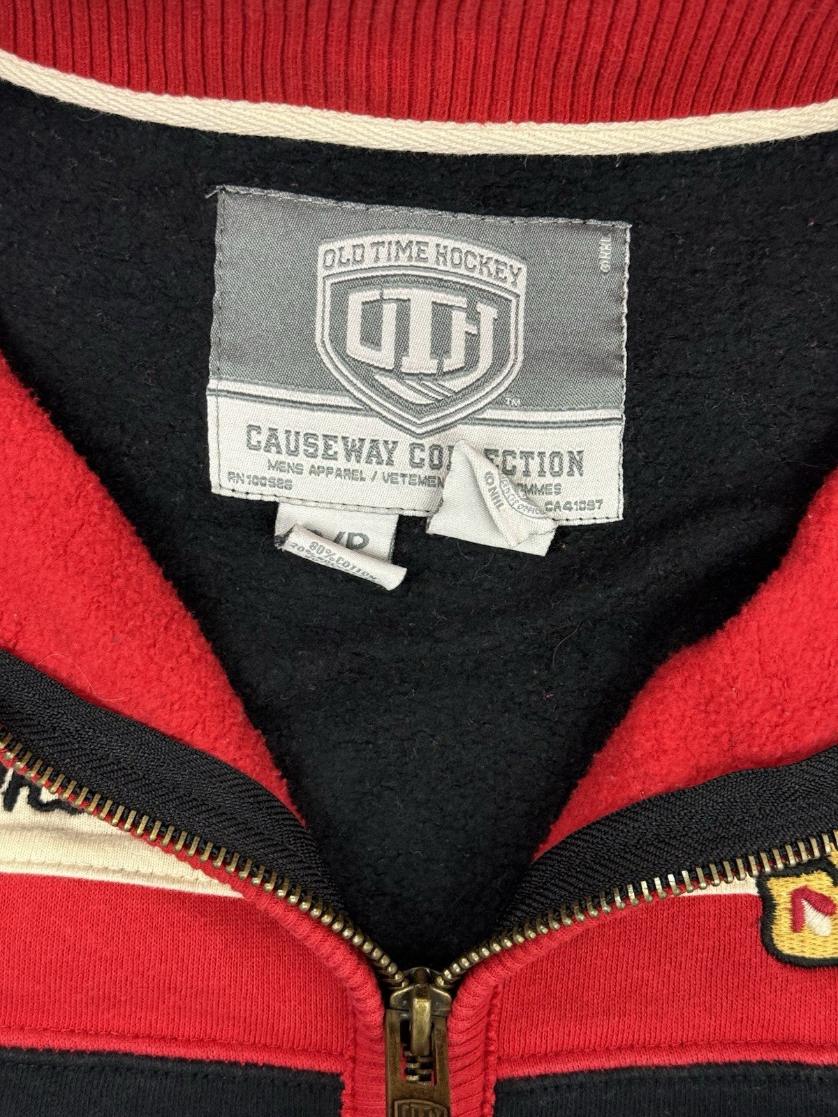 Chicago Blackhawks Old Time Hockey Zip Jacket Small