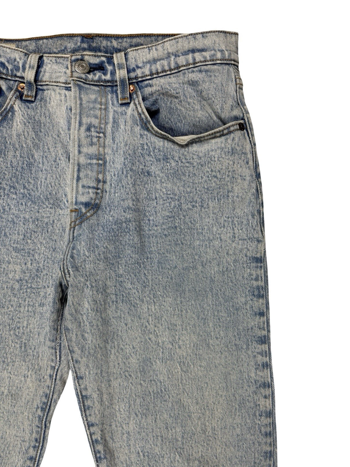Levi's 501 Blue Denim Jeans Size 27W 26L