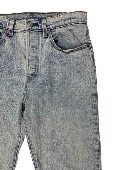Levi's 501 Blue Denim Jeans Size 27W 26L