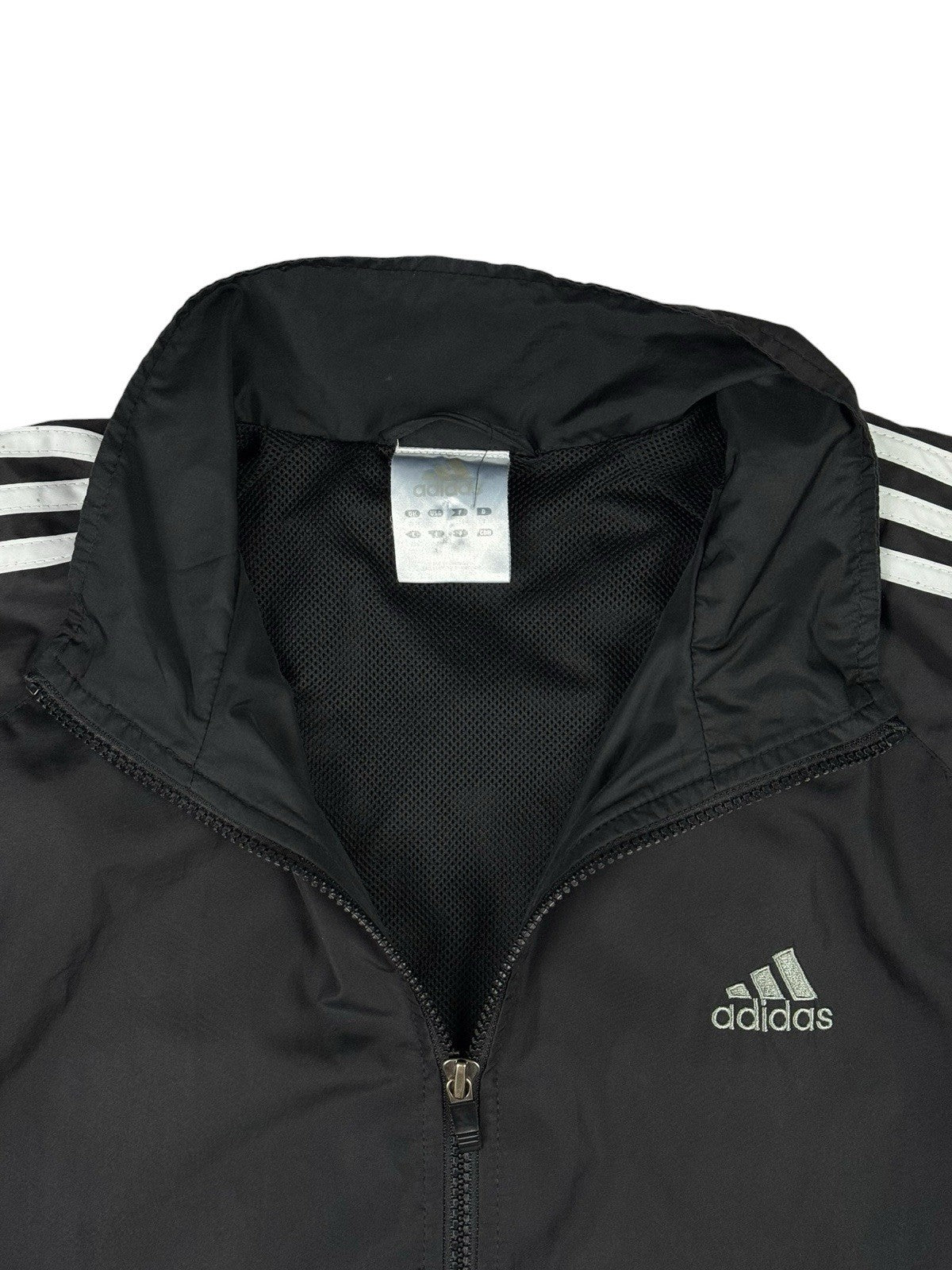 Adidas Retro Black Y2K Zip Track Jacket Large 42/44