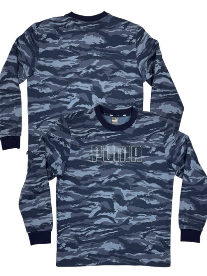 Puma Blue Camo Fleece Jumper