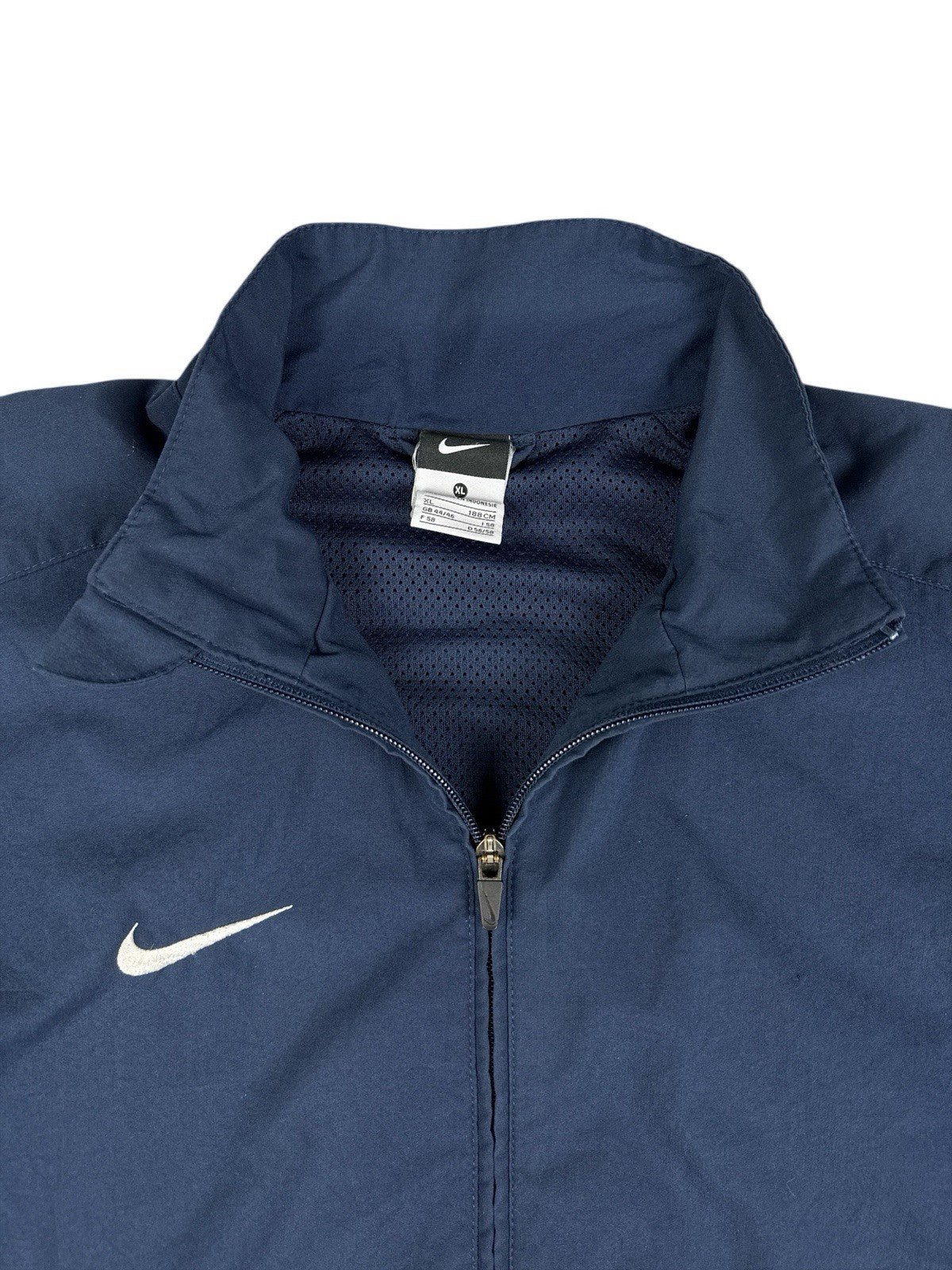 Nike Retro Blue  Colourblock Embroidered Zip Track Jacket XL