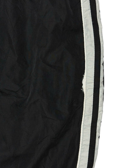 Adidas Vintage Lined Black Polyester Tracksuit Bottoms Pant Trousers Large
