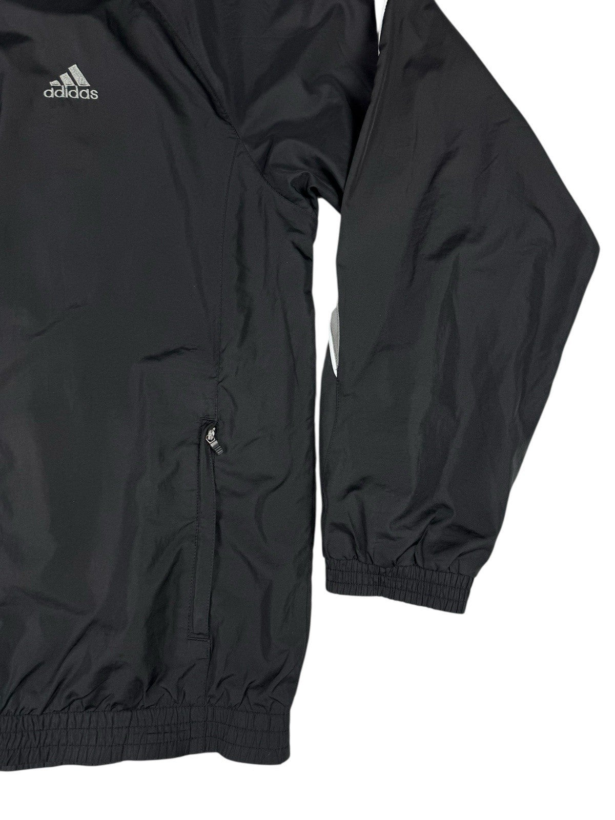 Adidas Retro Black Y2K Zip Track Jacket Large 42/44