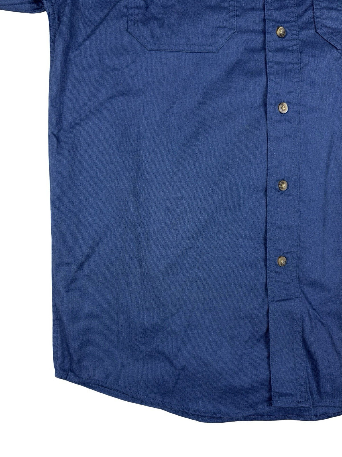 Carhartt Blue Short Sleeve Button Work Shirt Medium