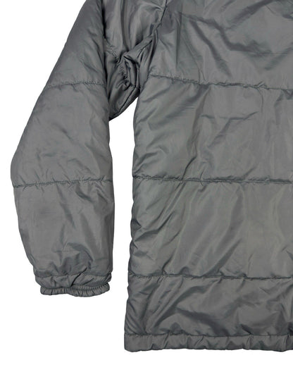 Columbia Grey Reversible Puffer Hooded Jacket Youth Large (14/16)