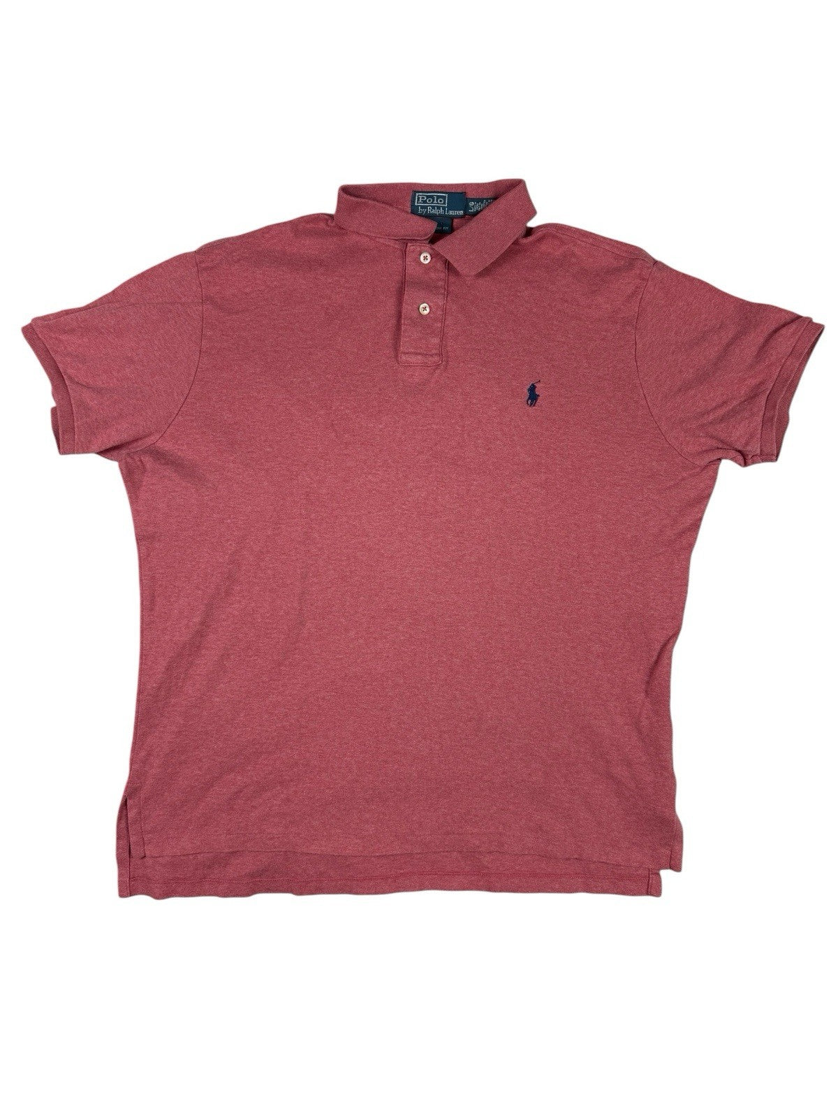 Polo Ralph Lauren Pink Custom Fit Polo Top Large