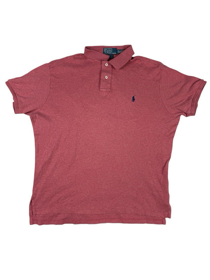 Polo Ralph Lauren Pink Custom Fit Polo Top Large