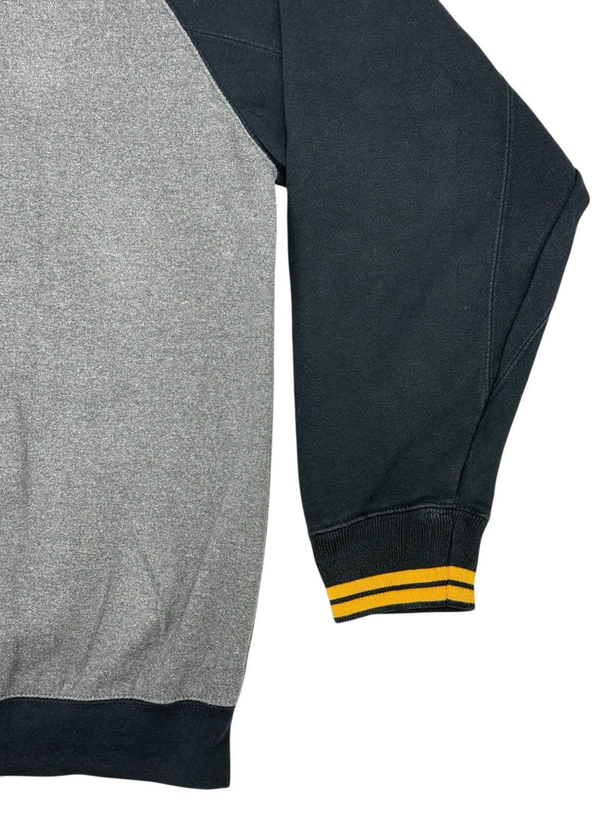 NFL Pittsburgh Steelers Retro Grey Zip Hoodie Jacket XL