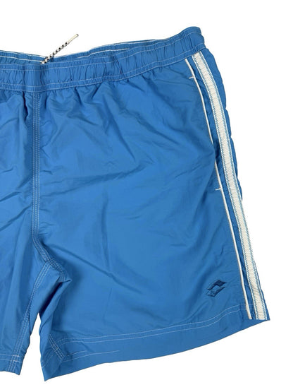 Lotto Retro Y2K Blue Mesh Web Lined Swim Short Trunks 3XL