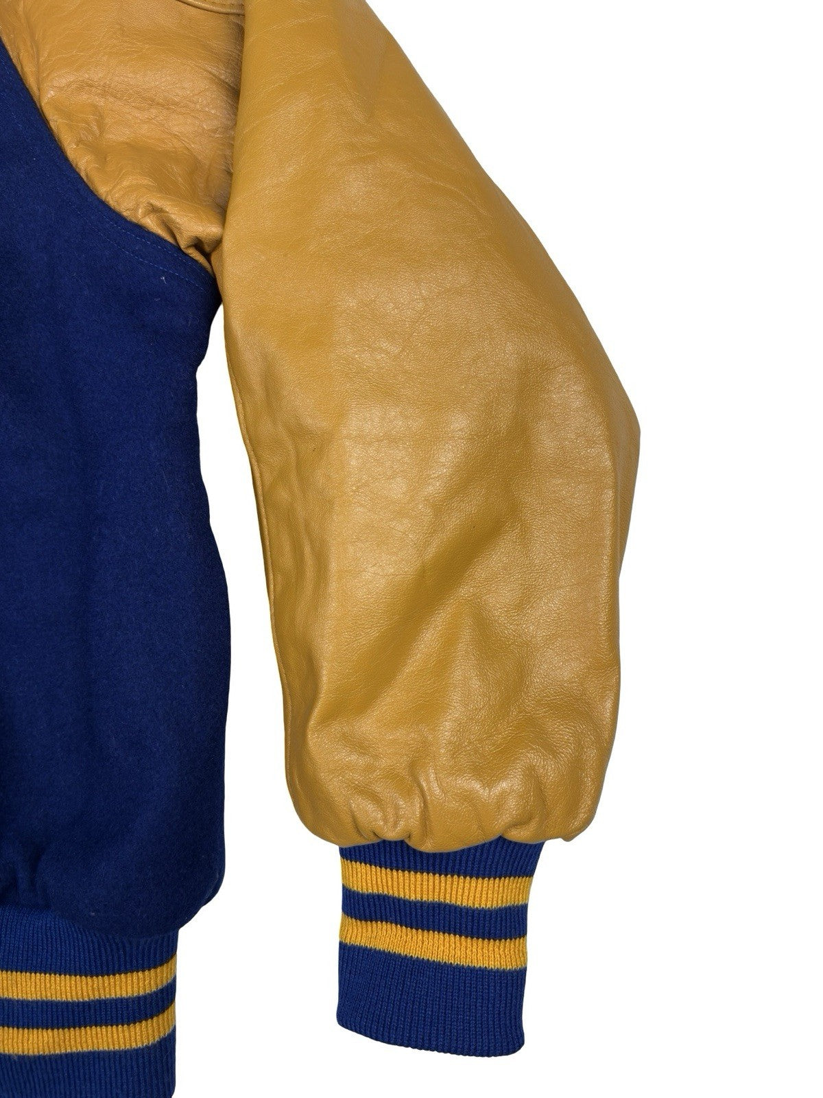 Vtg Grand Sporting Goods Blue USA High School Football Letterman Jacket Large
