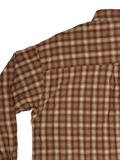 Columbia Red Check Cotton Collared Shirt 2XL