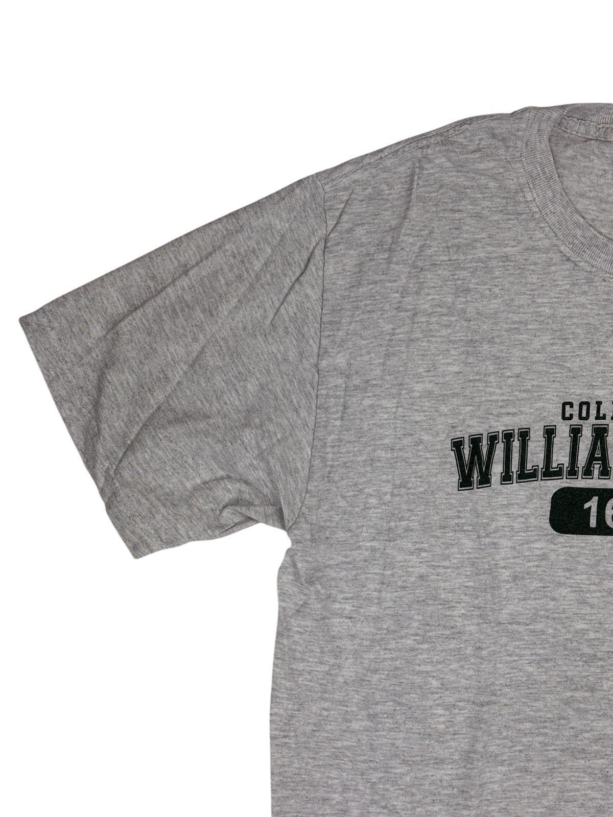 William and Mary College Retro Grey Printed American University Top Medium
