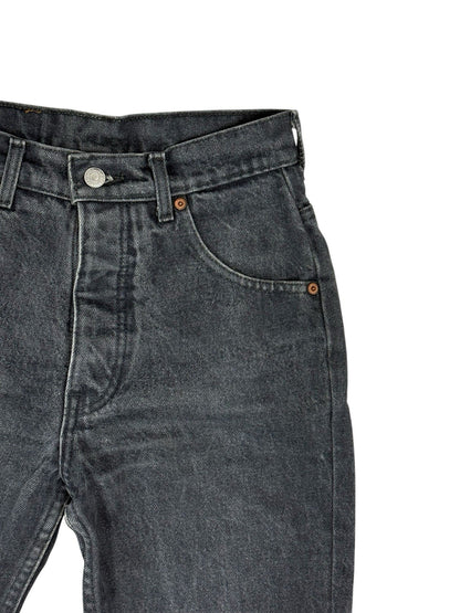 Levi's Grey Denim Tapered Jeans 28W 25L