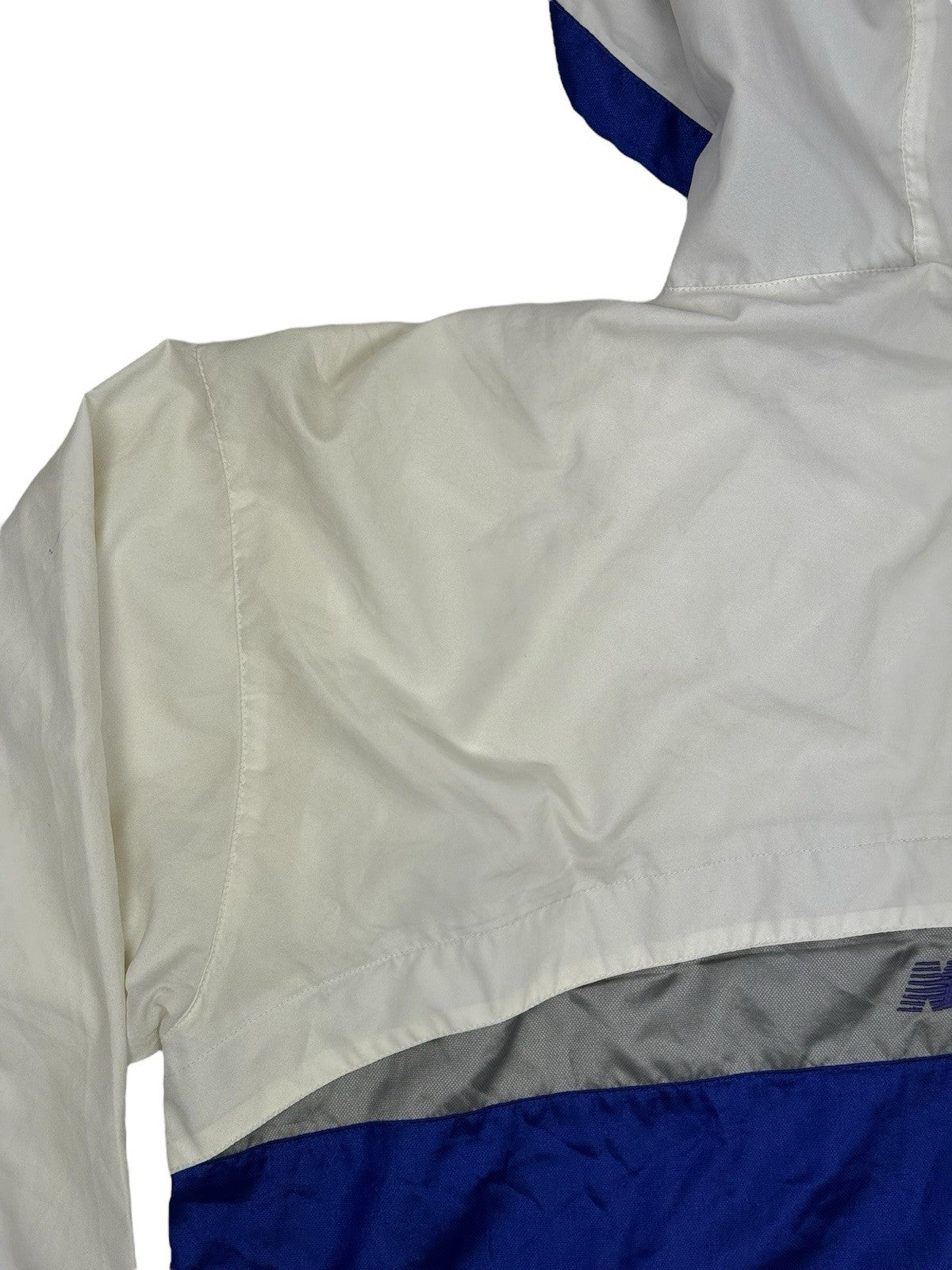 New Balance Retro White Zip Hoodie Track Jacket Large