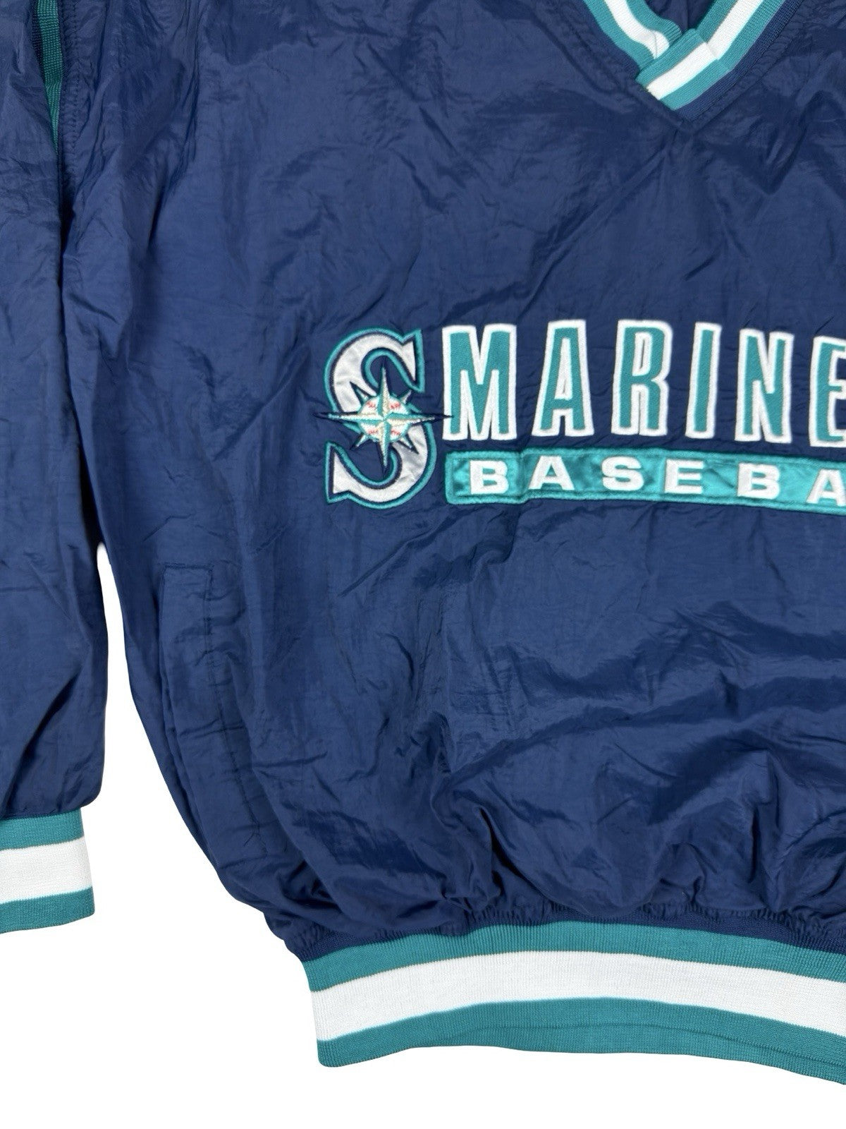 Starter Vintage Seattle Mariners Blue Pullover Windbreaker Jumper Medium
